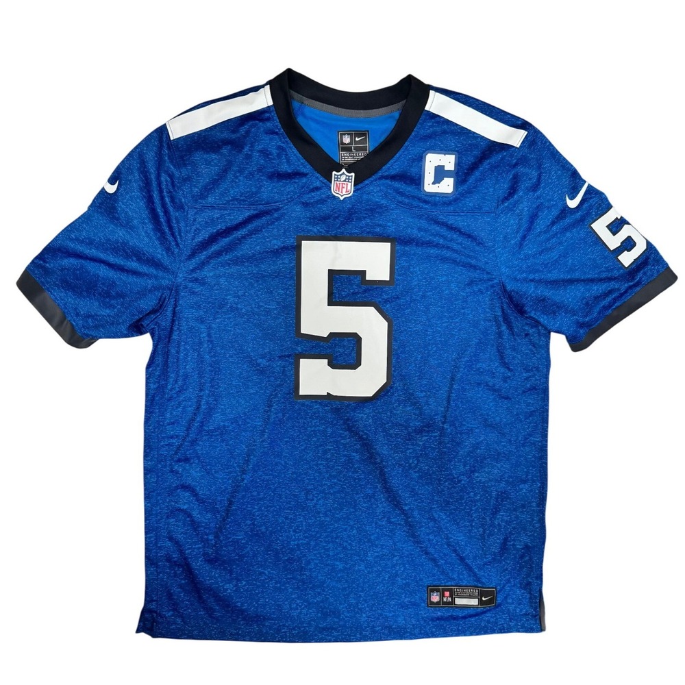Nike NFL Indianapolis Colts Anthony Richardson 5 Captain Jersey Blue Mens L